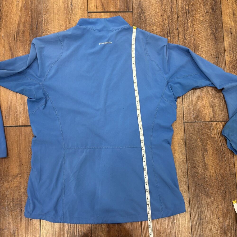 Patagonia Full Zip Lightweight Softshell Jacket Coat Women’s XL Blue Running - Picture 9 of 10